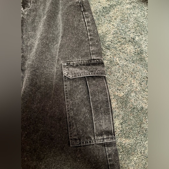 SOLD-Women’s Love, Fire maxi cargo skirt size 3 black gray charcoal - Picture 3 of 7